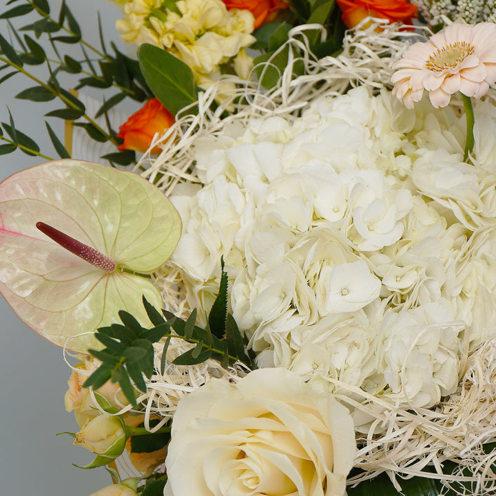 buchet de flori cu hortensie